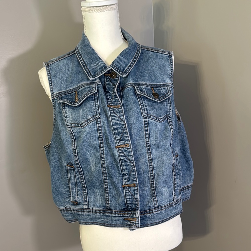 Cato Blue Denim Vest